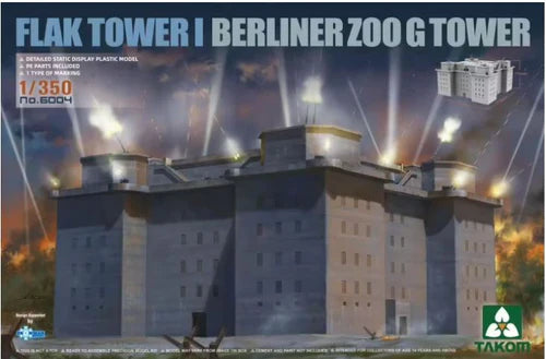 Takom Models - 6004 - 1:350 - FLAK TOWER BERLINER ZOO G TOWER