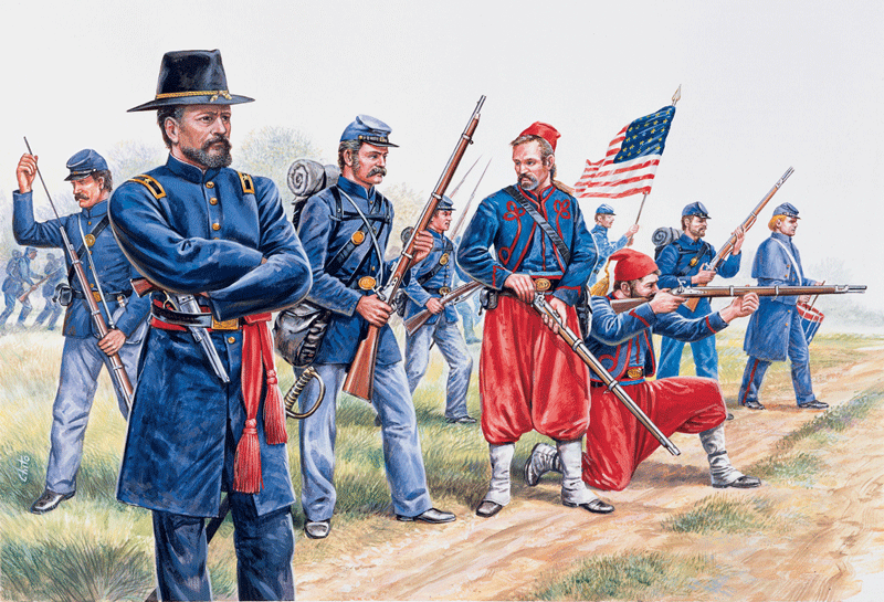 Italeri 6012 - SCALE 1 : 72 Union Infantry and Zouaves