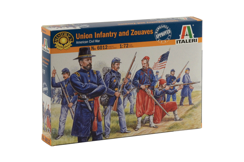 Italeri 6012 - SCALE 1 : 72 Union Infantry and Zouaves