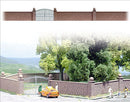 Busch HO 6014 Stone Wall with Metal Gate