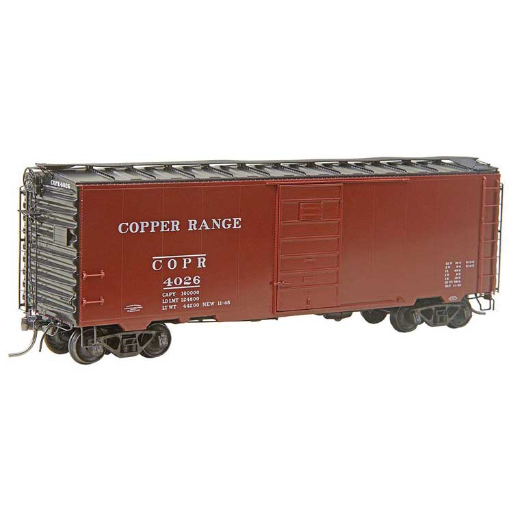 PREORDER Kadee 4338 HO Pullman-Standard PS-1 40' Boxcar, 6' Door - Ready to Run -- Copper Range