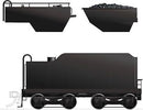 PREORDER Rapido HO 603090 H-6-Style Tender Only, Painted, Unlettered