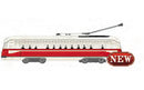 Bachmann HO 60514 PCC Streetcar, Unlettered (Red, Cream)
