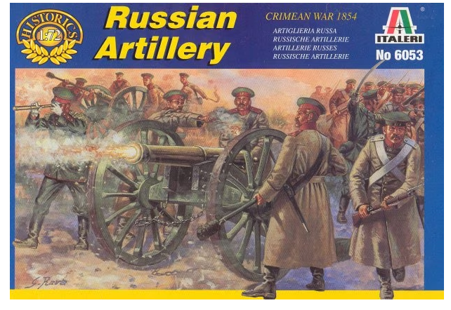 Italeri 6053  - SCALE 1 : 72 Russian Artillery Crimean War (originally Esci)