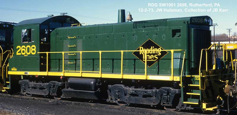 PREORDER Bowser HO 60581 EMD SW-1001 Locomotive Reading 2621 (Standard DC)