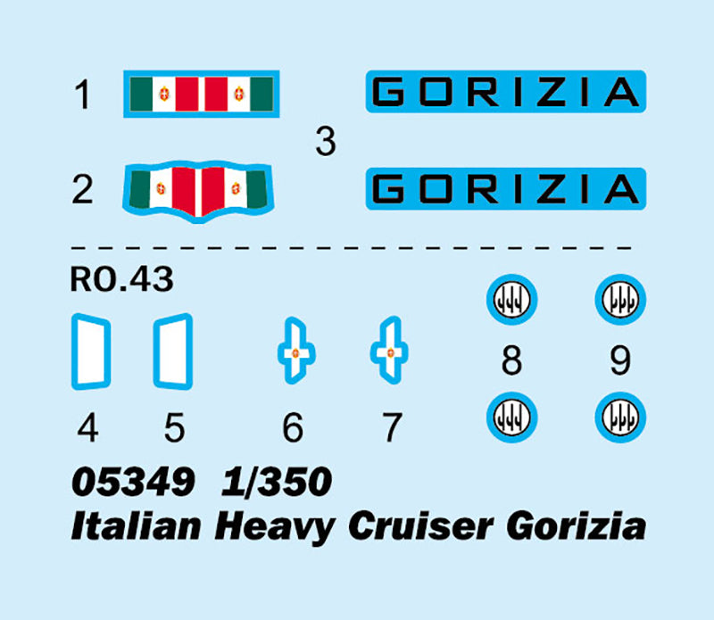 Trumpeter Italian Heavy Cruiser Gorizia 05349 1:350