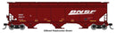 PREORDER Walthers Mainline HO 910-7742 60' NSC 5150 3-Bay Covered Hopper, Burlington Northern Santa Fe