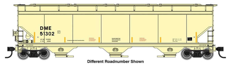 PREORDER Walthers Mainline HO 910-7751 60' NSC 5150 3-Bay Covered Hopper, Dakota, Minnesota & Eastern