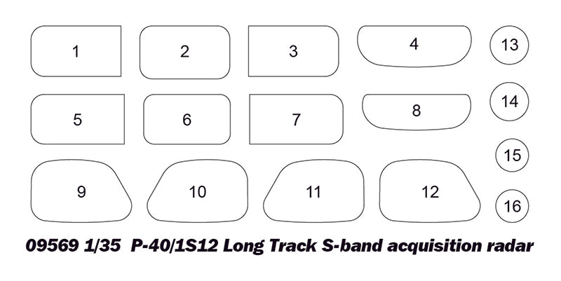 Trumpeter P-40/1S12 Long Track S-band acquisition radar 09569 1:35