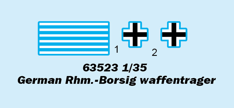 I Love Kit 63523 1:35 German Rhm.-Borsig Waffentrager