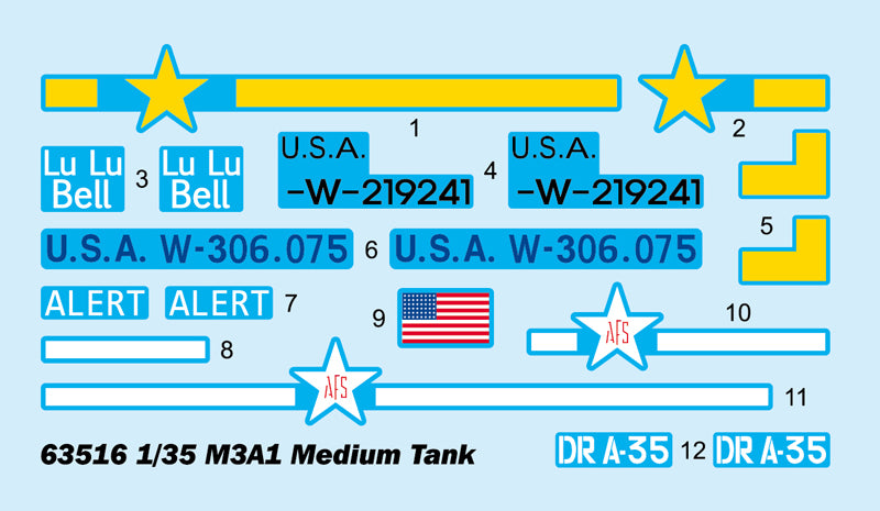 I Love Kit 63516 1:35 M3A1 Medium Tank