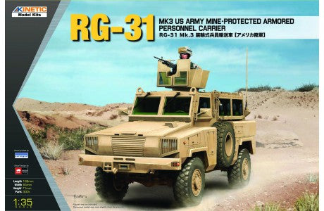Kinetic Model Kits 61012 1/35 RG-31 MK3 Charger for US ARMY