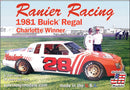 Salvinos JR Models 24567 Rainer Racing 1981 Buick Charlotte Winner Driven by Bobby Al