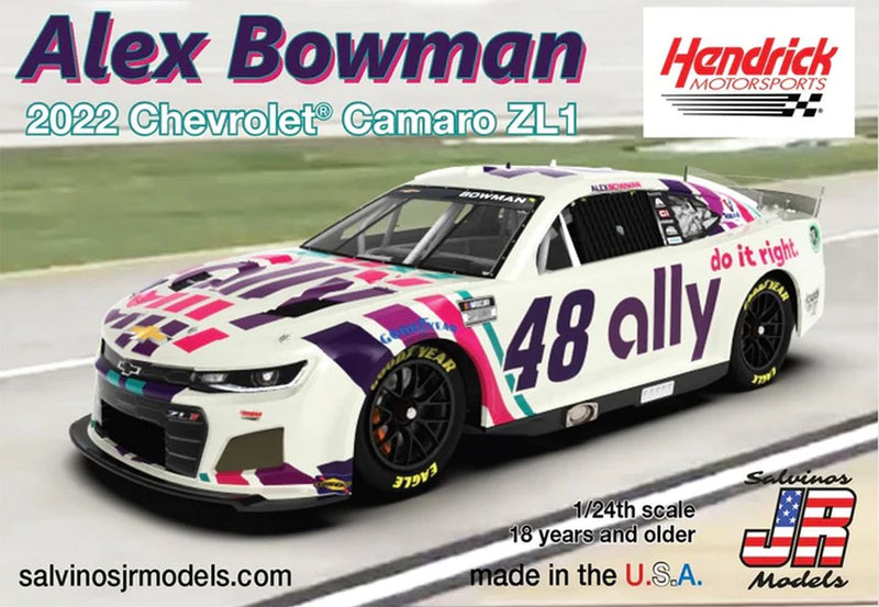 Salvinos JR Models 31246 Hendrick Motorsports Alex Bowman 2022 Camaro