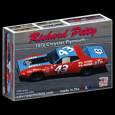 Salvinos JR Models 38803 Richard Petty 1972 Chrysley Plymouth