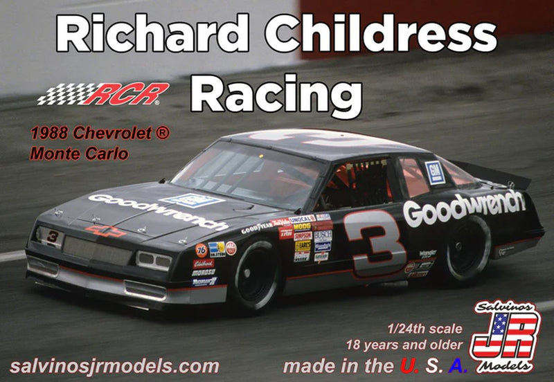 Salvinos JR Models 41295 Richard Childress Racing 1988 Chevrolet Monte Carlo
