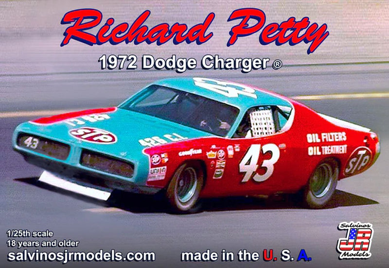 Salvino JR Models 41297 Richard Petty 1972 Dodge Charger Talladega