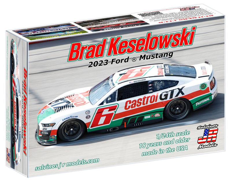Salvinos JR Models 42233 RFK Racing 2023 Brad Keslowski Ford Mustang Castrol Oil