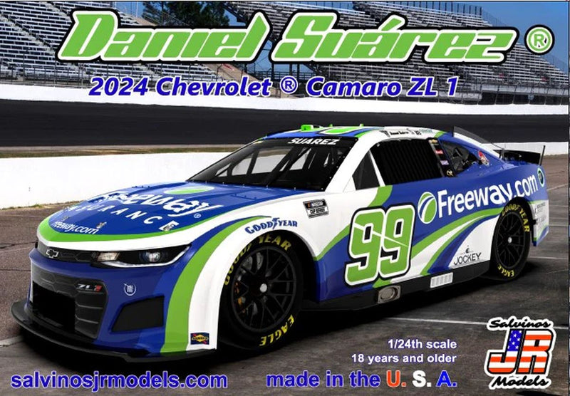 Salvinos JR Models 43847 Trackhouse Racing 2024 Daniel Suarez Camaro Primary Race Win