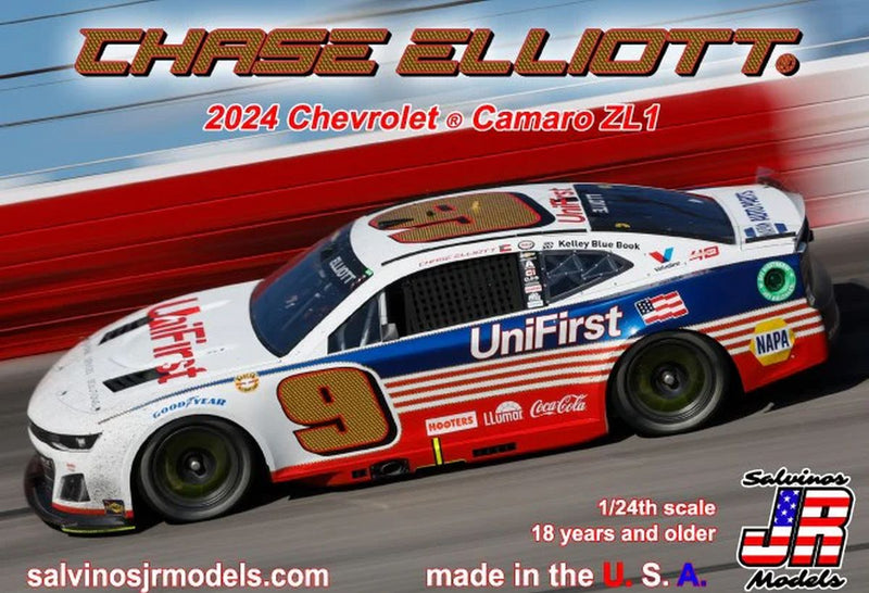 Salvinos JR Models 46135 Hendrick Motorsports 2024 Chase Elliott Camaro Darlington