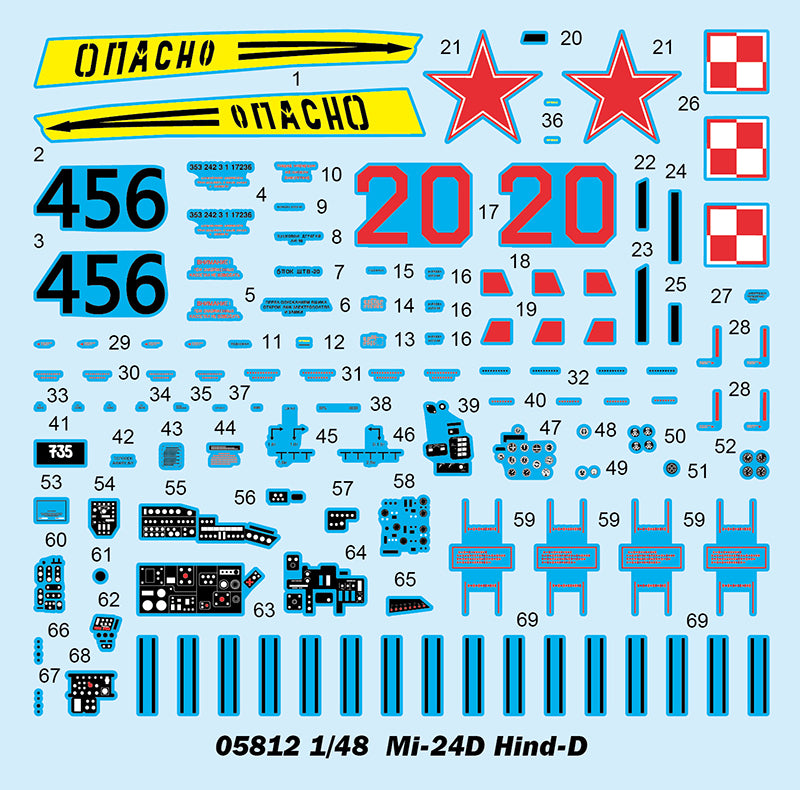 Trumpeter Mi-24D Hind-D 05812 1:48