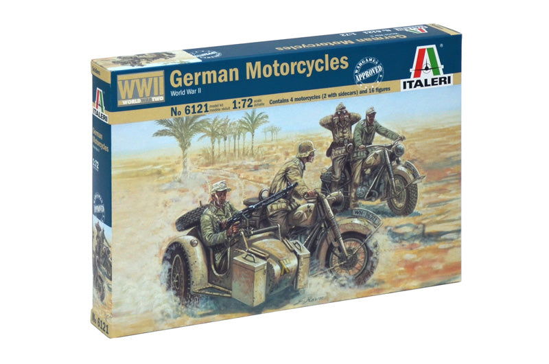 Italeri 6121 - SCALE 1 : 72 GERMAN MOTORCYCLES