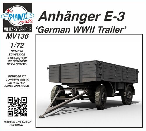 CMK 1/72 Anh?nger E-3 'German WWII Trailer'