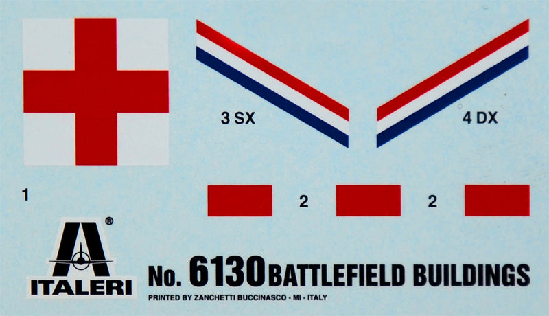 Italeri 6130 - SCALE 1 : 72 Battlefield Buildings