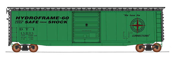 Intermountain Railway Company 45951 50' PS-1 Single Door Boxcar w/Cushion Underframe - Ready to Run -- Detroit, Toledo & Ironton (green, Compass Logo, Hydroframe-60 Markings), HO