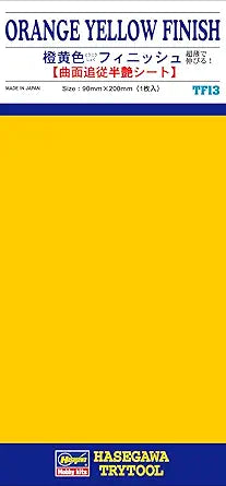 Hasegawa 'Orange Yellow Finish (Size: 90mm X 200mm)'