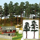 Busch HO 6141 Pine Trees, 5-1/8 & 5-3/4" 13 & 14.5cm (2)