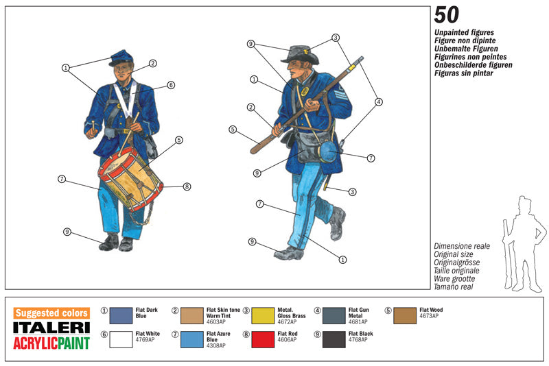 Italeri 6177 - SCALE 1 : 72 UNION INFANTRY