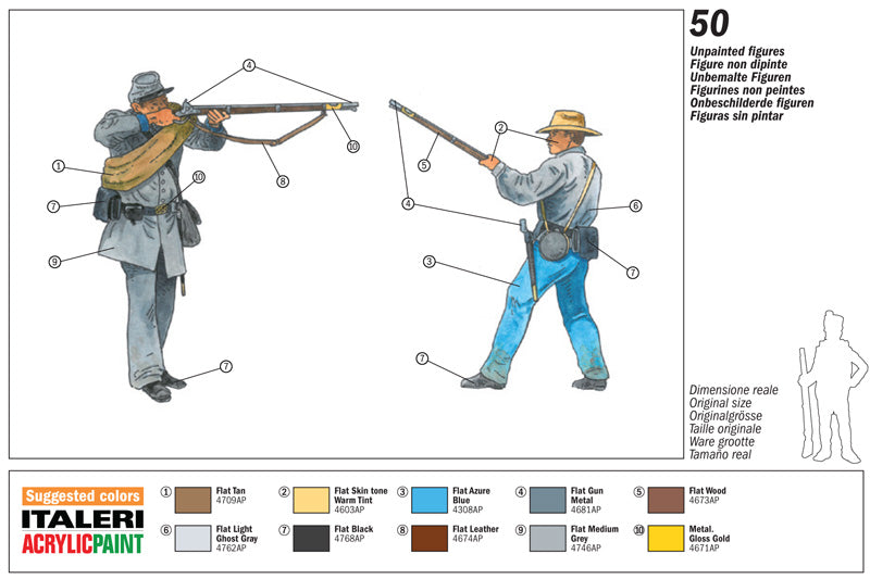 Italeri 6178 - SCALE 1 : 72 CONFEDERATE INFANTRY