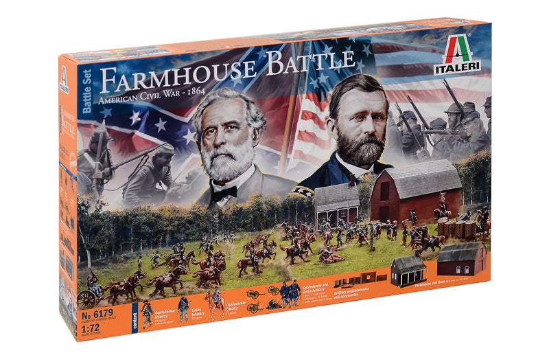 Italeri 6179 - SCALE 1 : 72 FARMHOUSE BATTLE - American Civil War 1864 - BATTLE SET