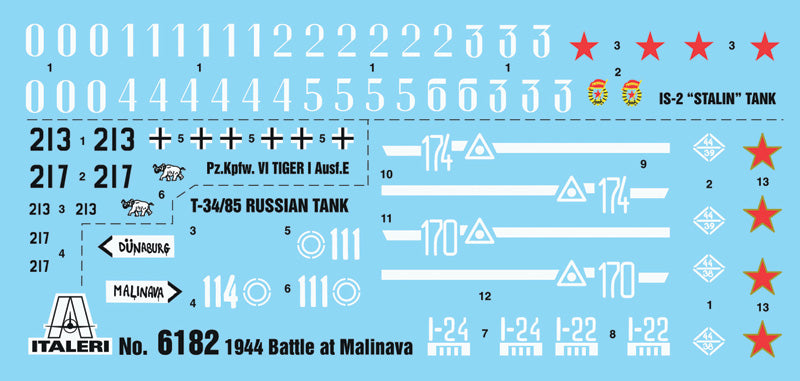 Italeri 6182 - SCALE 1 : 72 1944 BATTLE AT MALINAVA - BATTLE SET