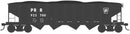 Bowser 43018 Class H21a 4-Bay Hopper - Ready to Run -- Pennsylvania Railroad 923738 (H21a, Blt. 11-10, black, block reporting marks), HO