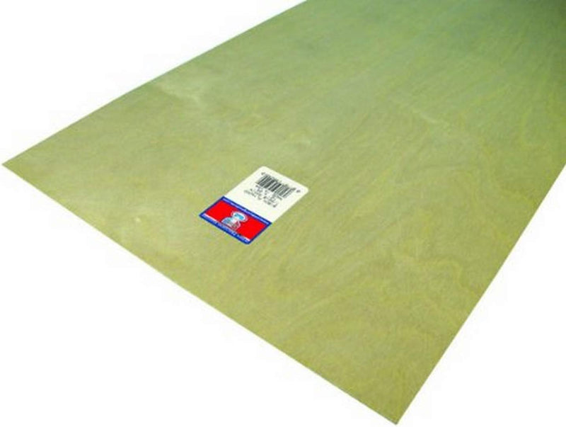 Midwest Products 5244 Aircraft Grade Birch Plywood Sheets, 1/8" x 12" x 24" (6-Pack)