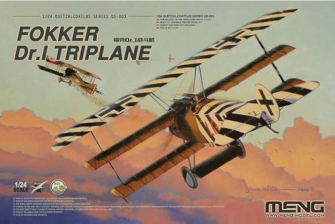 Meng 1/24 Fokker Dr.I Triplane