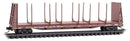 Micro-Trains N 054 00 430 61' 8" Bulkhead Flatcar with Log Bunks, Norfolk Southern SOU