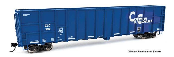 Walthers Mainline HO 6111 61' Wood Chip Gondola, Ready To Run, Columbia & Cowlitz Rwy