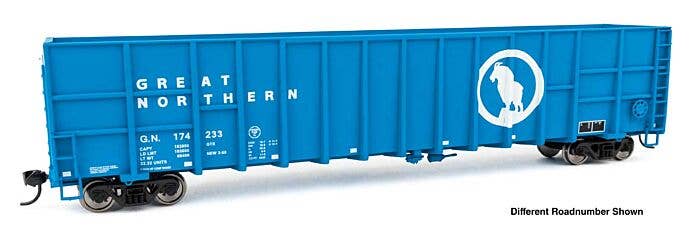 Walthers Mainline HO 6114 61' Wood Chip Gondola, Ready To Run, Great Northern