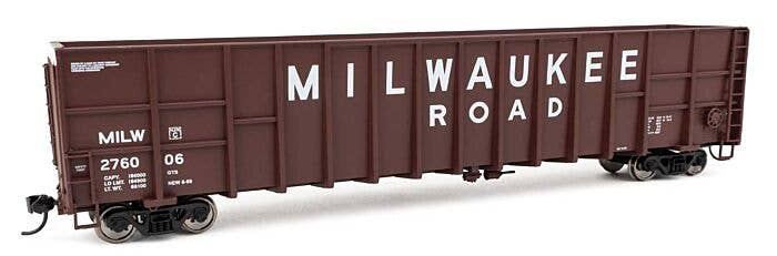 Walthers Mainline 910-6117 61' Wood Chip Gondola, Ready To Run, Milwaukee Road