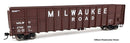 Walthers Mainline 910-6118 61' Wood Chip Gondola, Ready To Run, Milwaukee Road