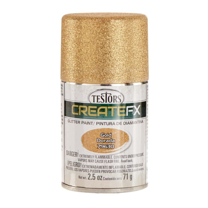 Rust-oleum 79630 Testors Glitter Spray, Gold (2.5oz)