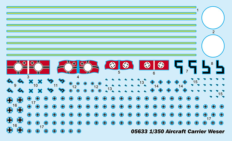 Trumpeter 05633 Aircraft Carrier Weser 1:350
