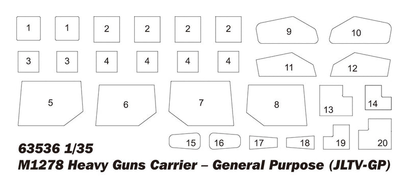 I Love Kit 63536 1:35 M1278 Heavy Guns Carrier – General Purpose (JLTV-GP)