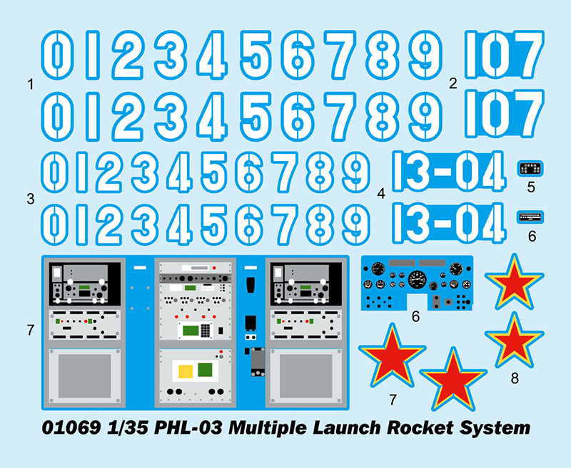 Trumpeter 01069 PHL-03 Multiple Launch Rocket System 1:35