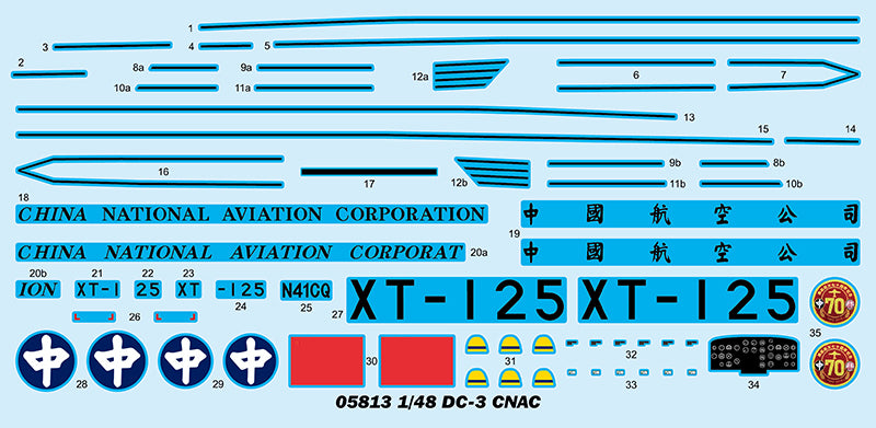 Trumpeter DC-3 CNAC 05813 1:48