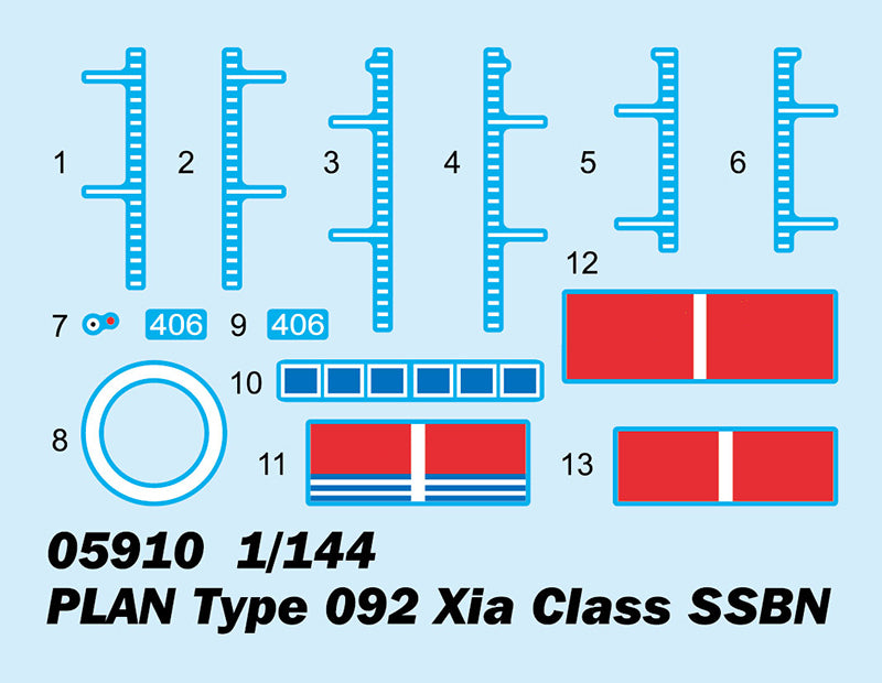 Trumpeter PLAN Type 092 Xia Class SSBN 05910 1:144