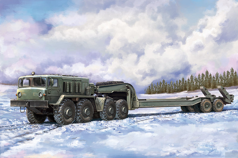 Trumpeter 07194 MAZ-537G intermediate type with MAZ/ChMZAP 5247G semi-trailer 1:72